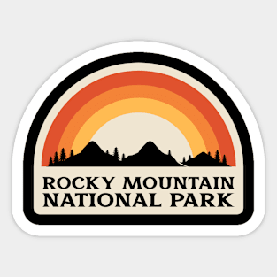 Rocky Mountain National Park Retro Sticker